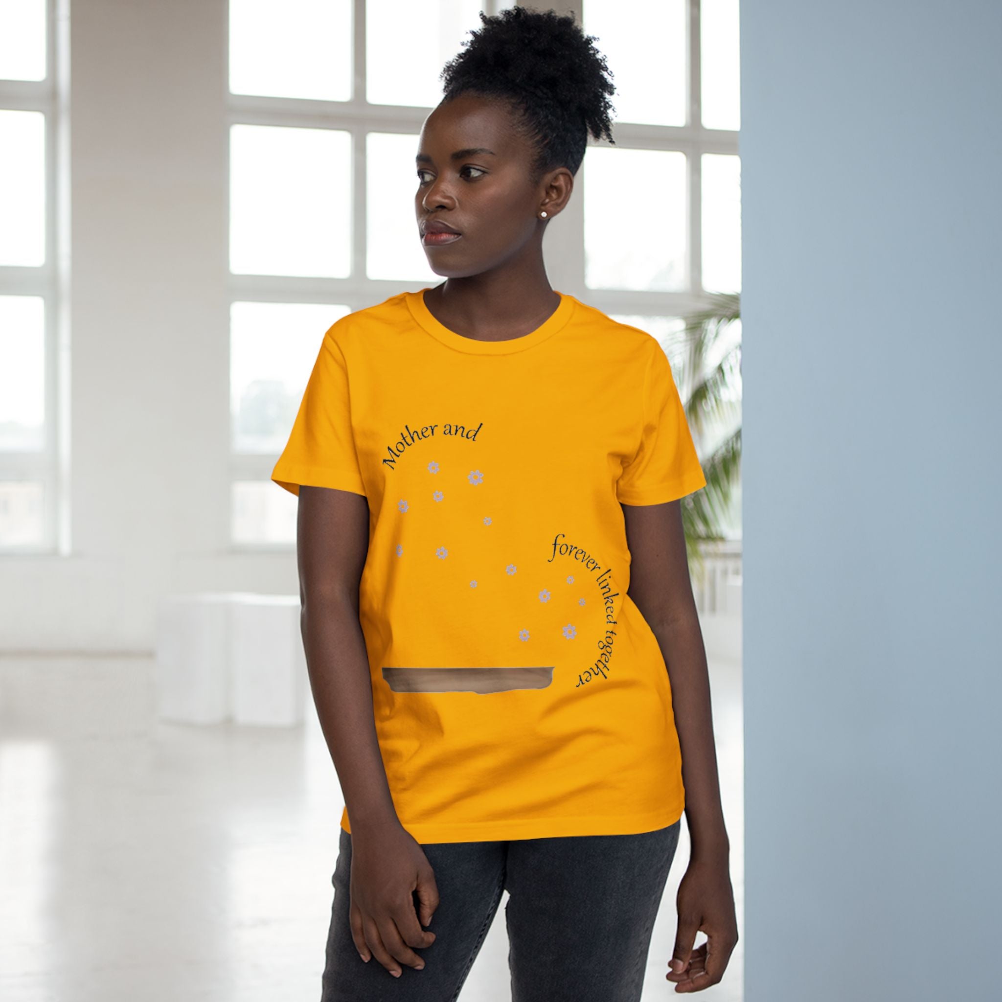 Mother and Daughter linked together | Women Maple Tee